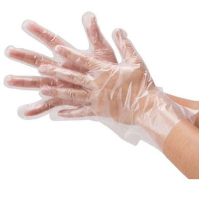 Clear LDPE poly gloves